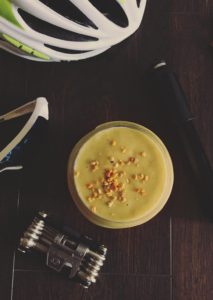 Zesty-Life-pre-ride--turmeric-shake-athlete-Recipes-mango-go-pre-ride-smoothie-cycling-date-banana-Hungry-for-Adventure-Squamish