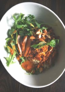 Thai-Buddha-Bowl-Zesty-Life-Recipes-Chicken-Arugula-Salad-Hungry-for-Adventure-Squamish